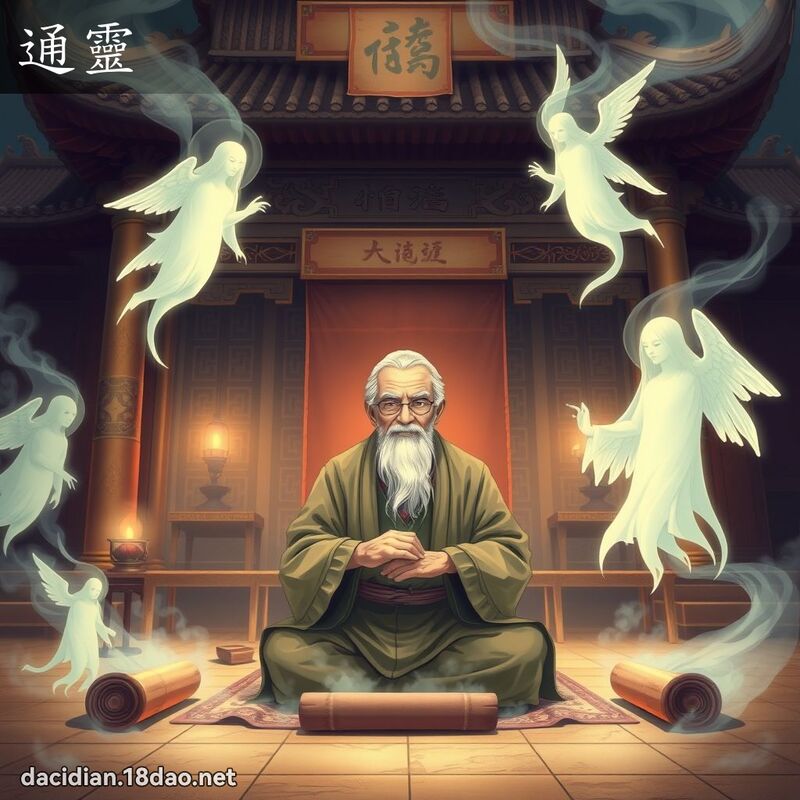 通靈 - 國語大辭典配圖