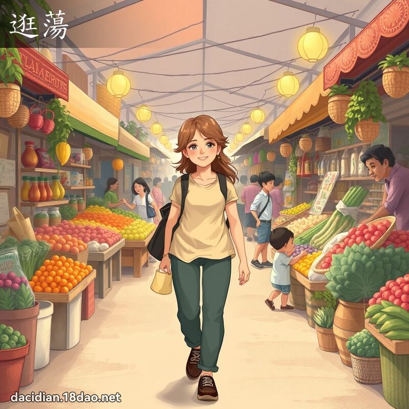 逛荡 - 国语大辞典配图