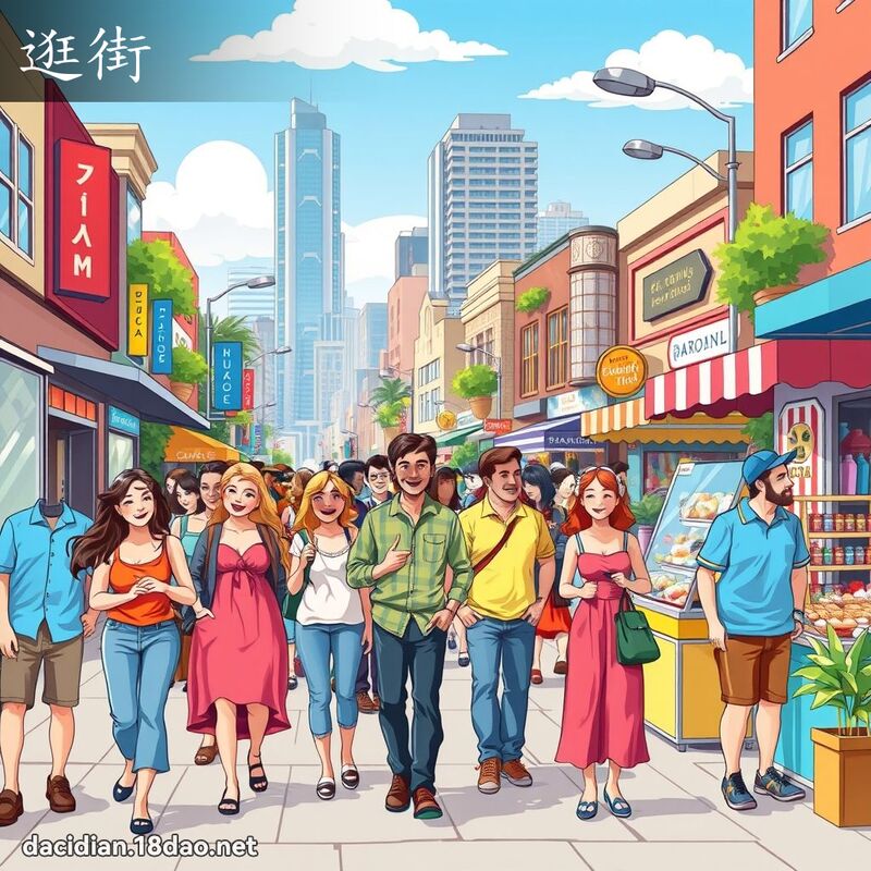 逛街 - 国语大辞典配图