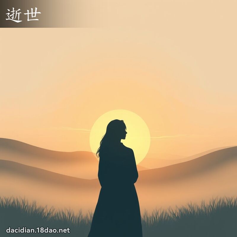 逝世 - 國語大辭典配圖