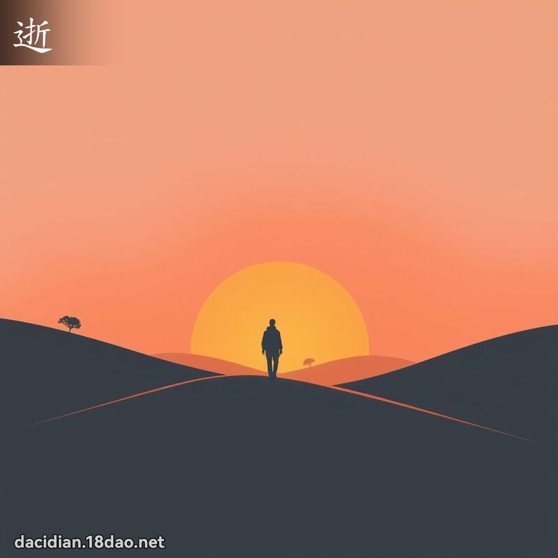 逝 - 國語大辭典配圖