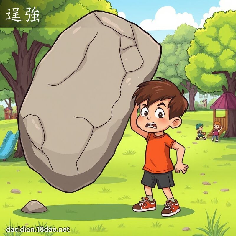 逞強 - 國語大辭典配圖