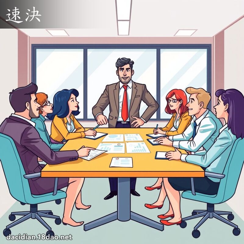 速決 - 國語大辭典配圖