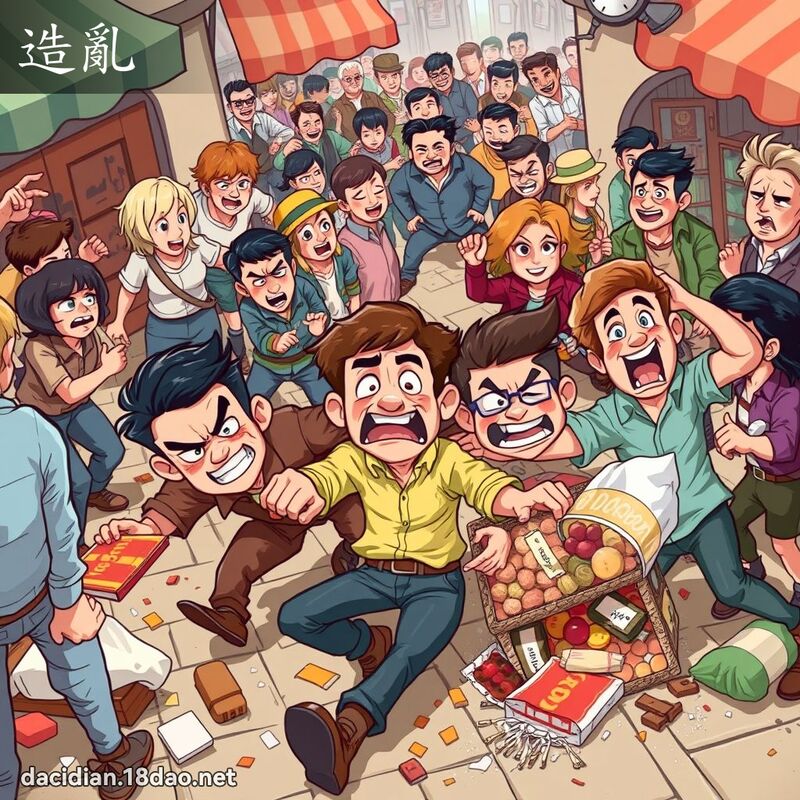 造乱 - 国语大辞典配图