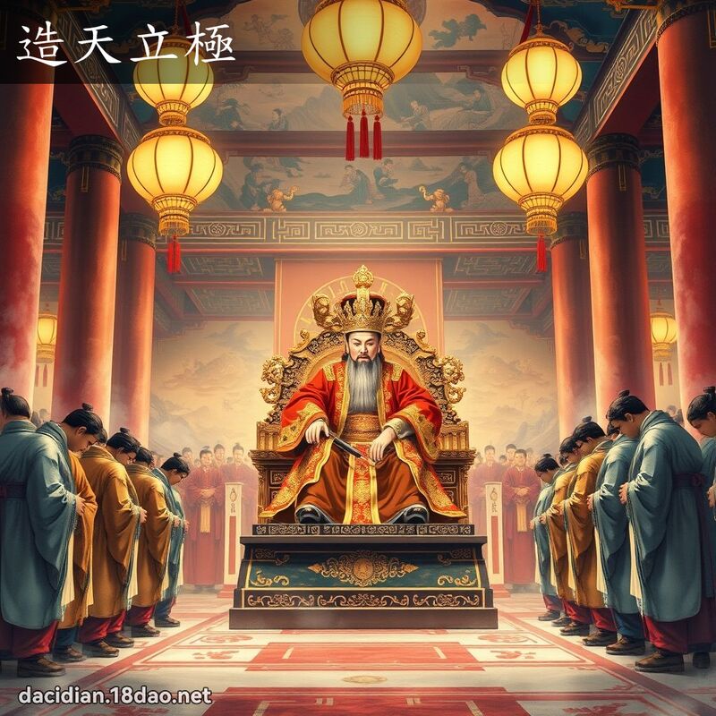 造天立极 - 国语大辞典配图