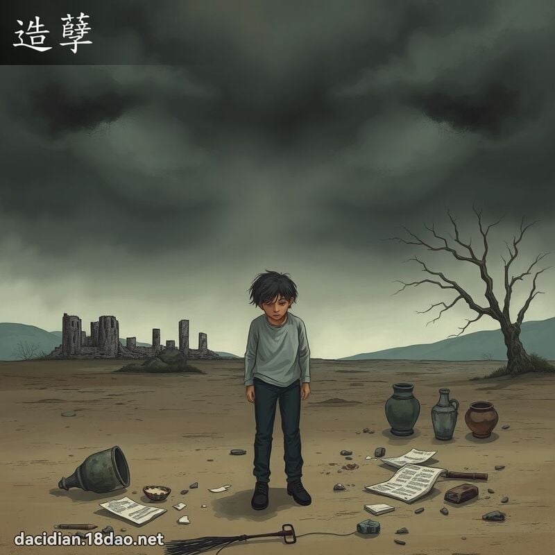 造孽 - 國語大辭典配圖
