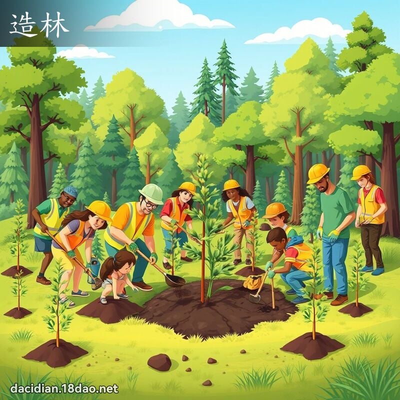 造林 - 國語大辭典配圖