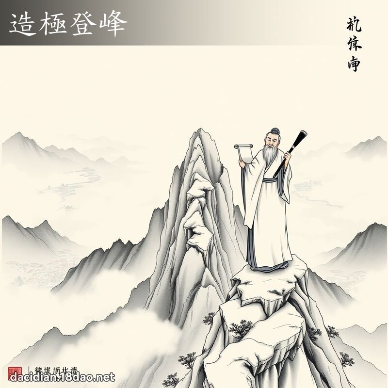 造極登峰 - 國語大辭典配圖