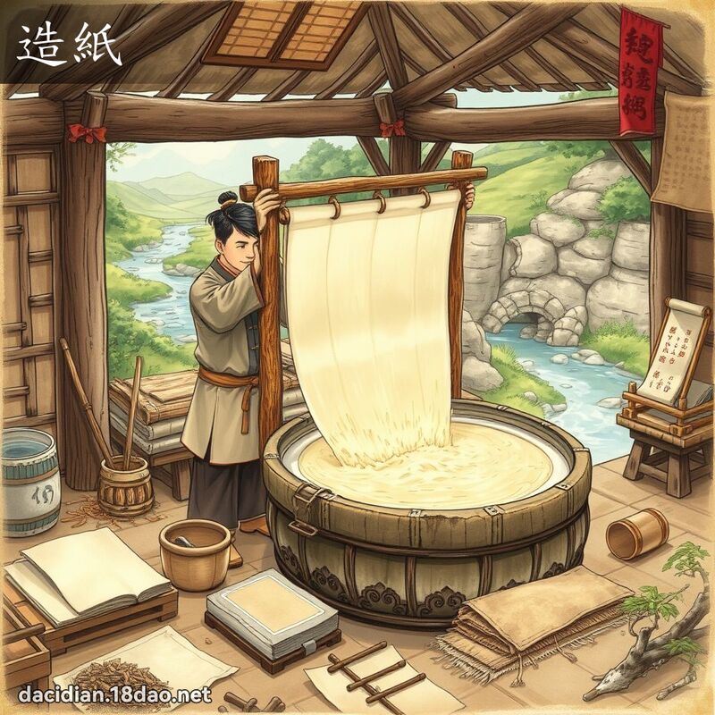 造紙 - 國語大辭典配圖