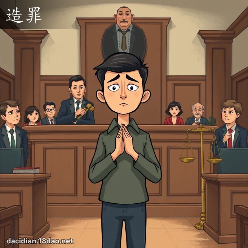 造罪 - 国语大辞典配图