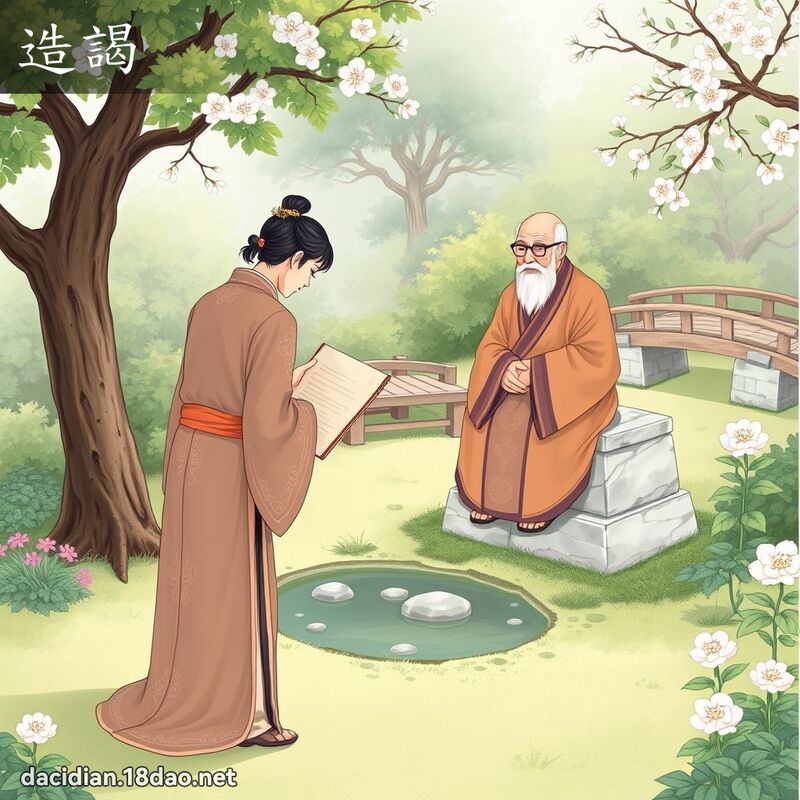 造謁 - 國語大辭典配圖