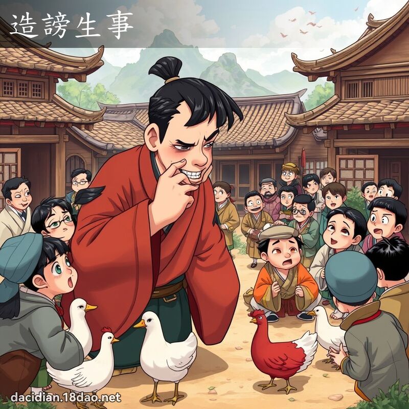 造谤生事 - 国语大辞典配图