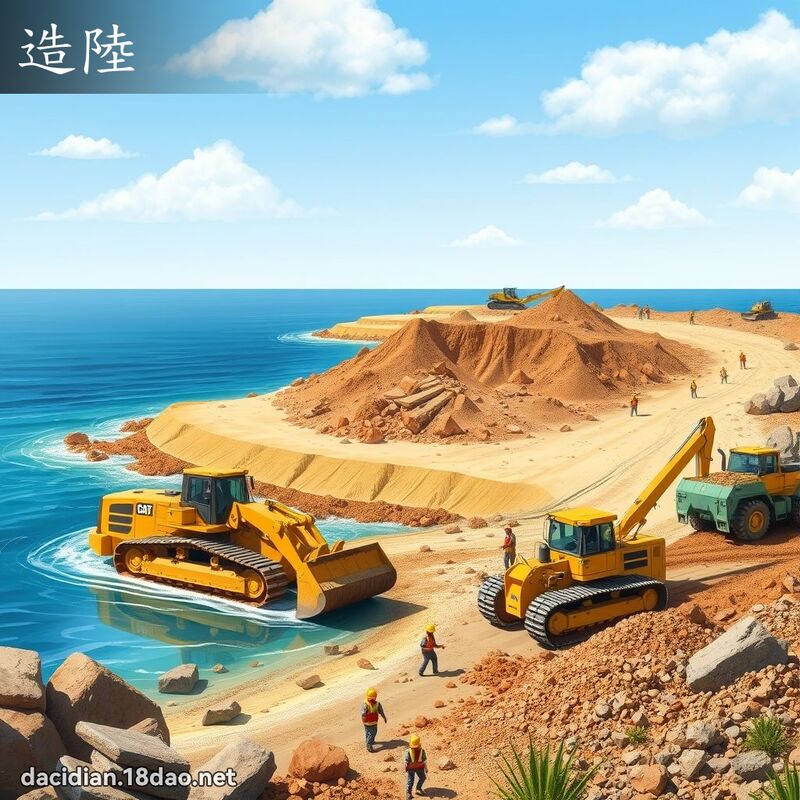 造陆 - 国语大辞典配图