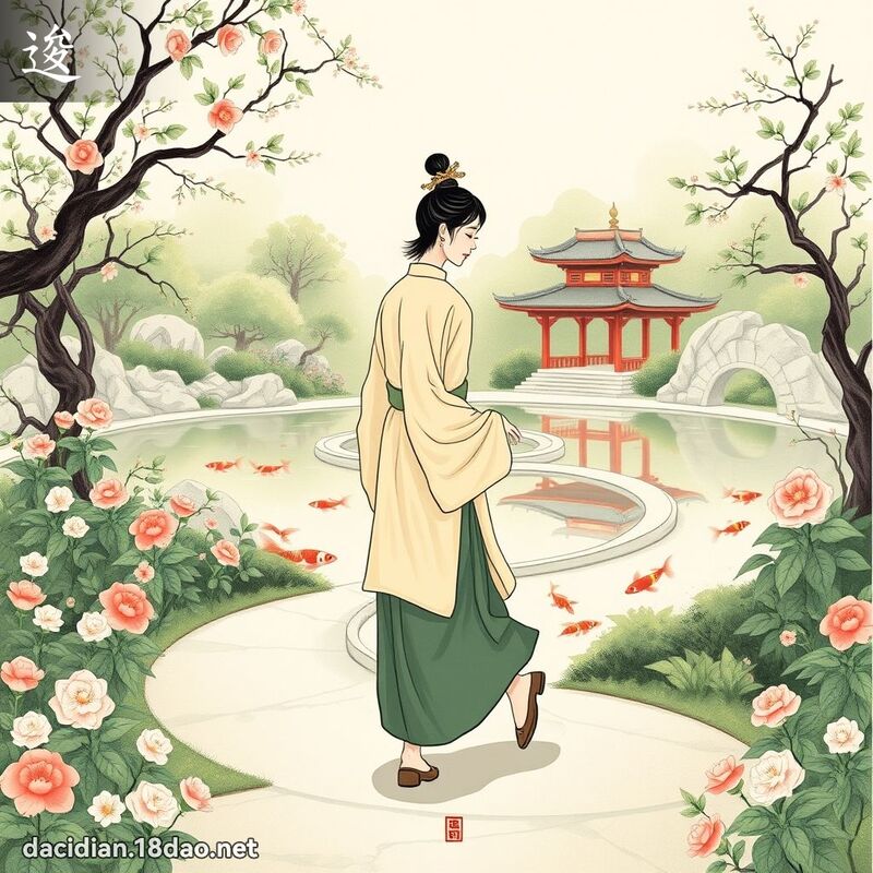 逡 - 國語大辭典配圖
