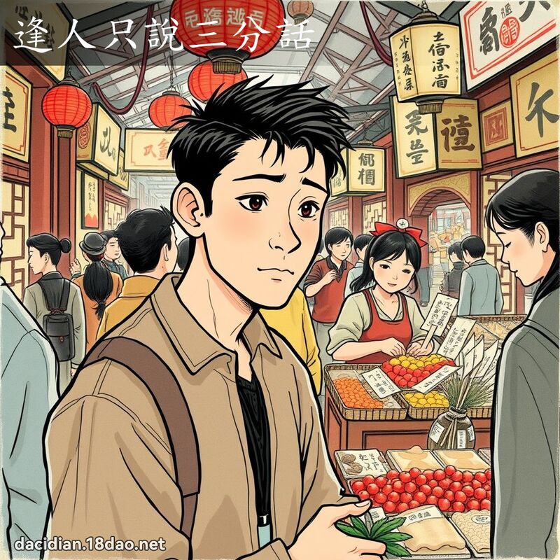 逢人只說三分話 - 國語大辭典配圖