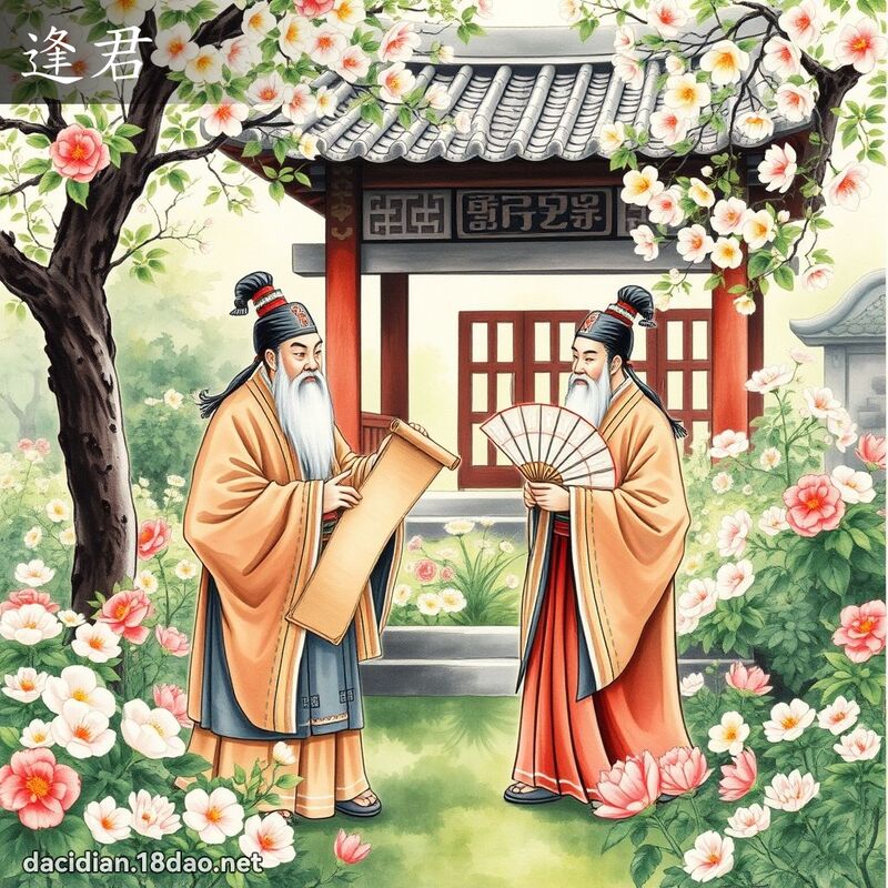 逢君 - 国语大辞典配图
