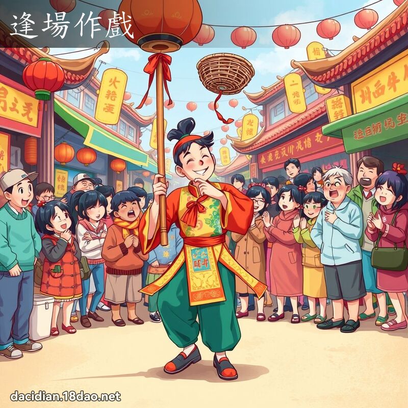 逢場作戲 - 國語大辭典配圖