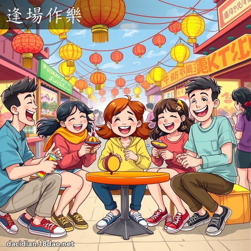 逢場作樂 - 國語大辭典配圖