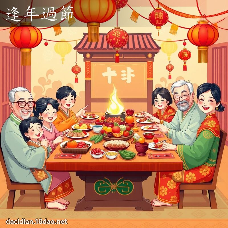 逢年过节 - 国语大辞典配图