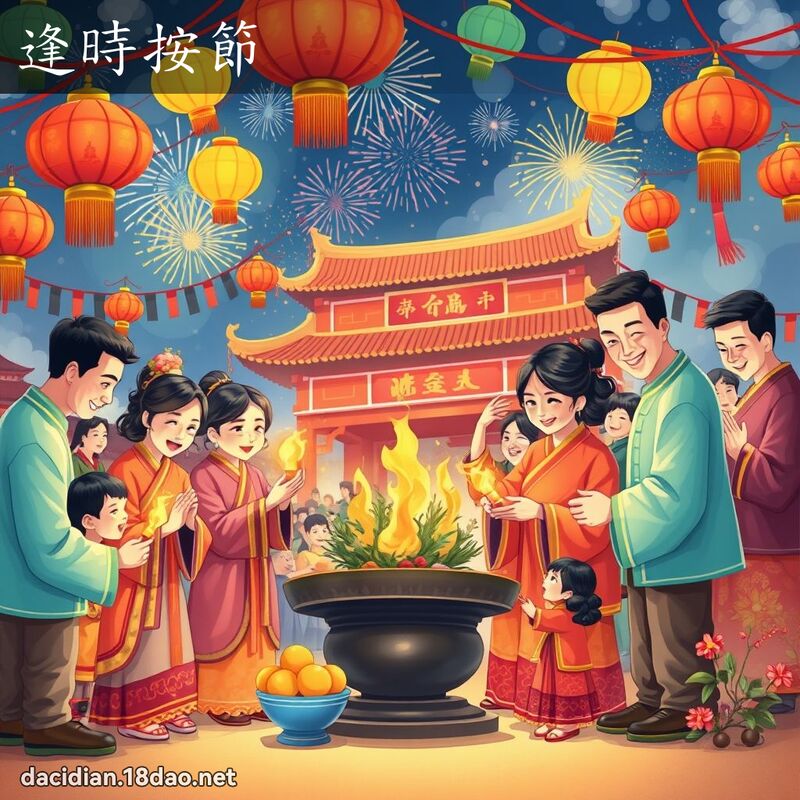 逢時按節 - 國語大辭典配圖