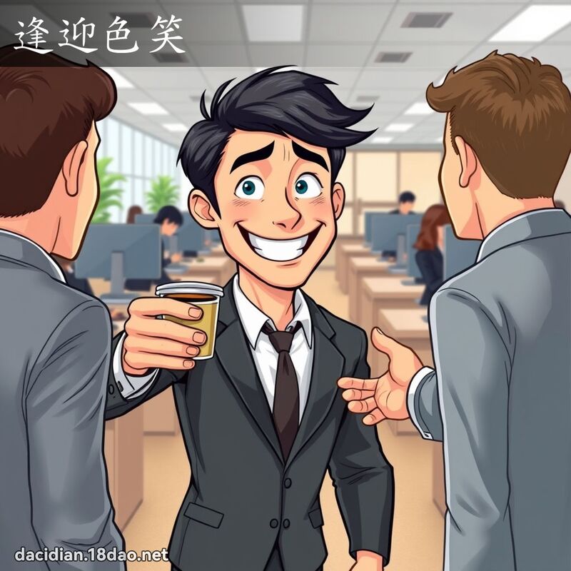 逢迎色笑 - 国语大辞典配图