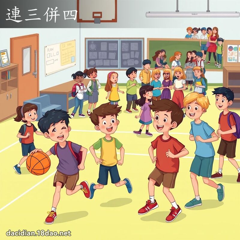 连三併四 - 国语大辞典配图