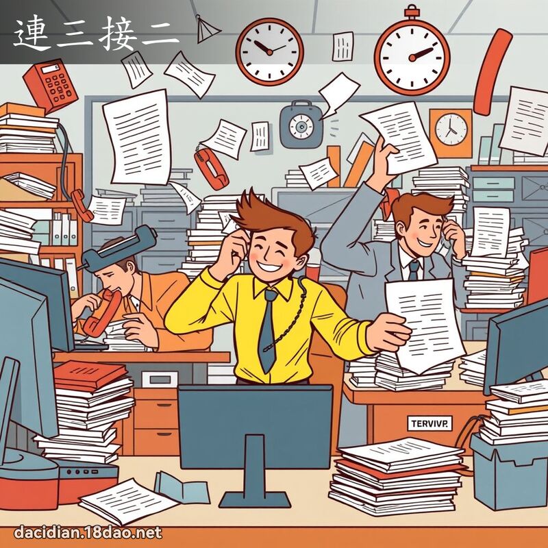 連三接二 - 國語大辭典配圖