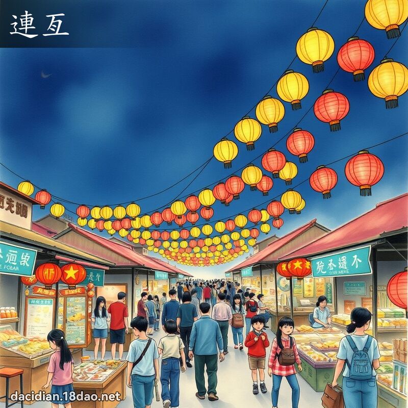 連亙 - 國語大辭典配圖