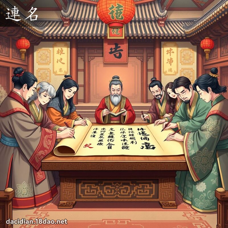 連名 - 國語大辭典配圖