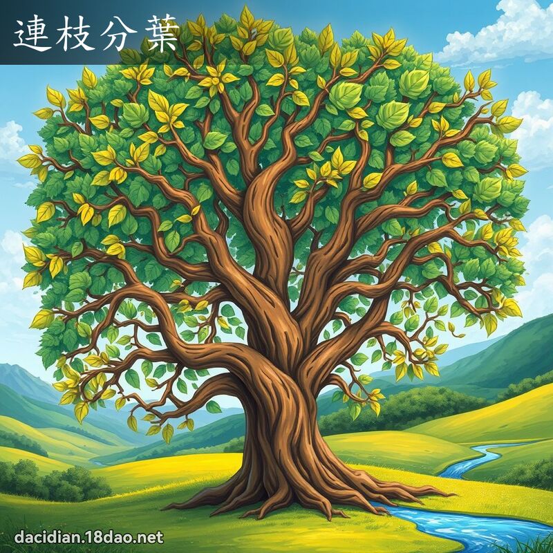 連枝分葉 - 國語大辭典配圖