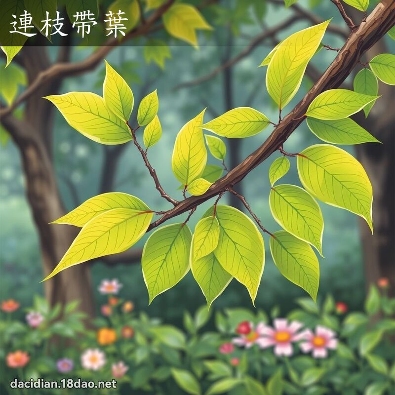連枝帶葉 - 國語大辭典配圖