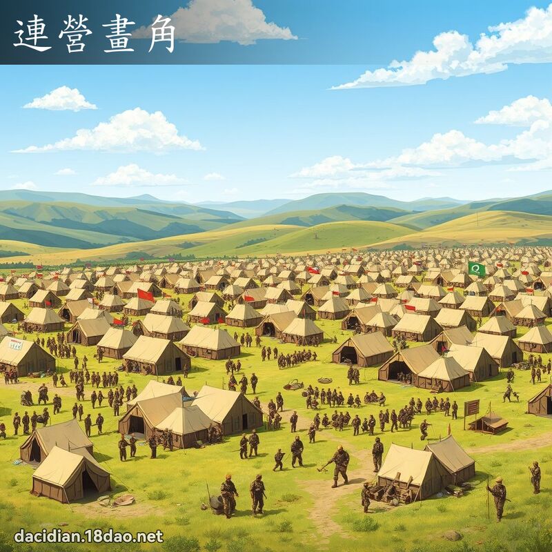 連營畫角 - 國語大辭典配圖