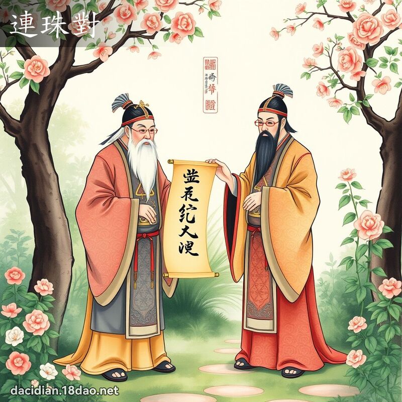連珠對 - 國語大辭典配圖