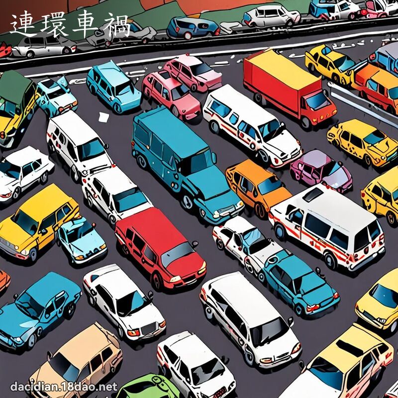 連環車禍 - 國語大辭典配圖