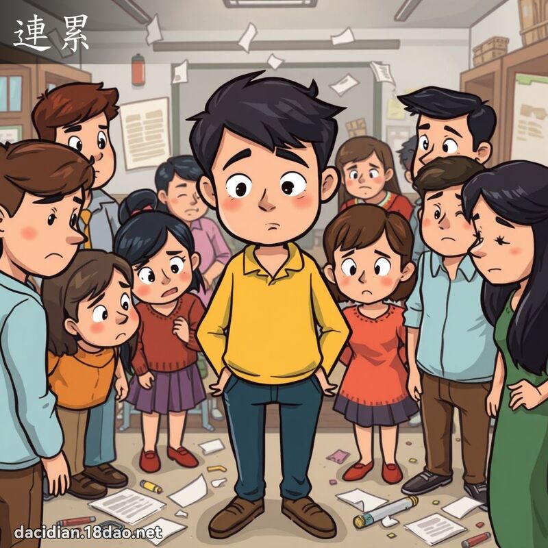 連累 - 國語大辭典配圖