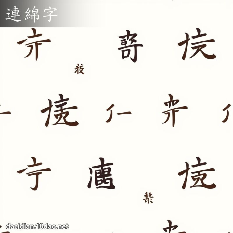 連綿字 - 國語大辭典配圖