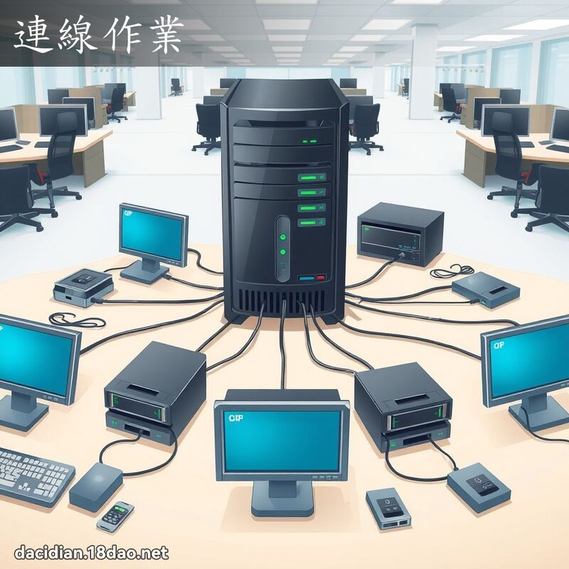 連線作業 - 國語大辭典配圖