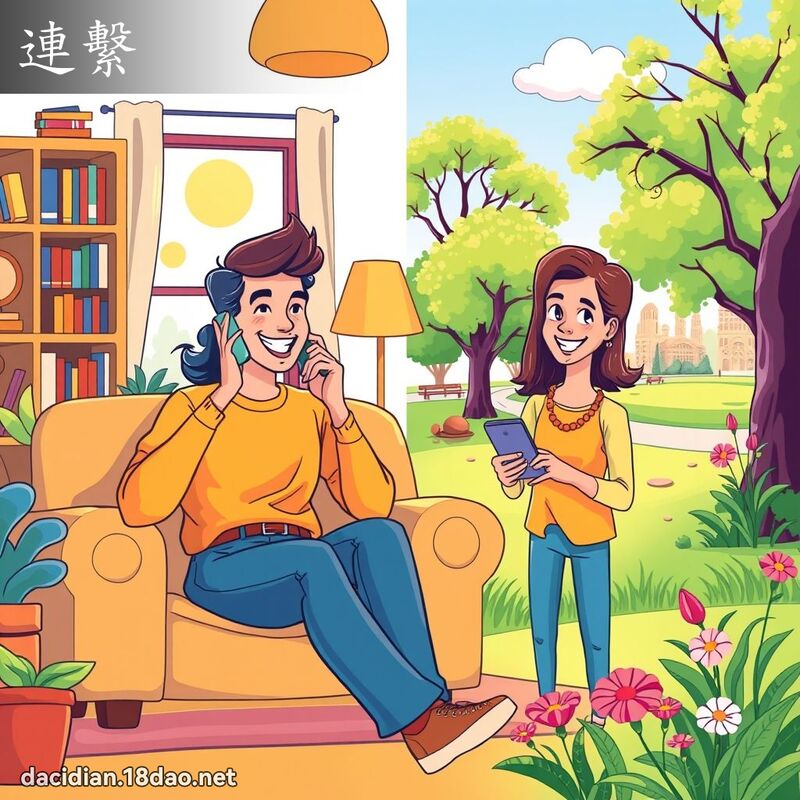 连系 - 国语大辞典配图