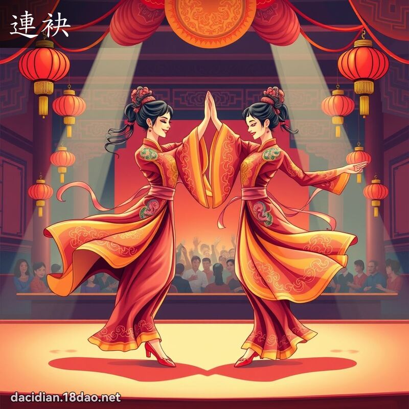 連袂 - 國語大辭典配圖