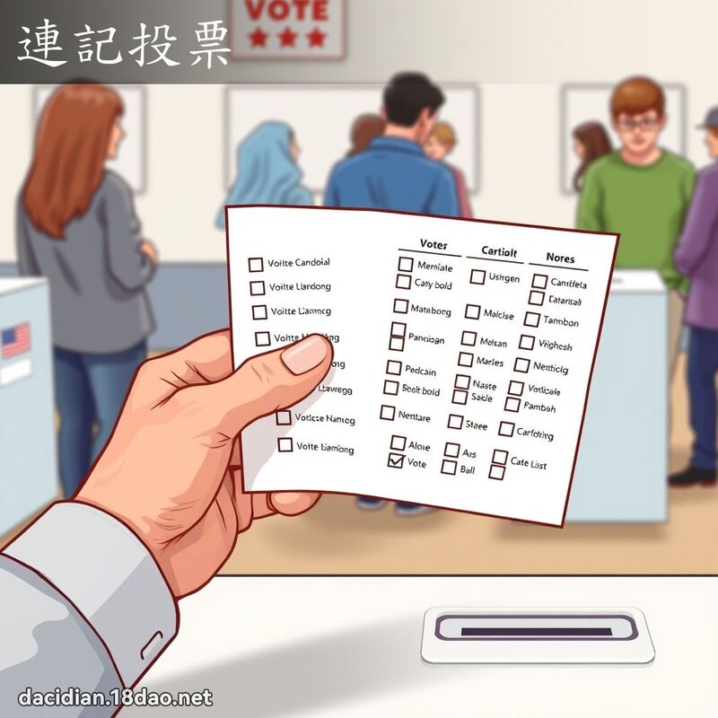 連記投票 - 國語大辭典配圖