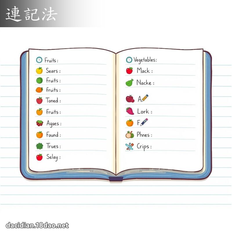 連記法 - 國語大辭典配圖