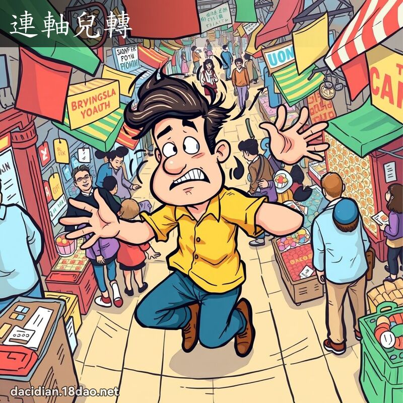 連軸兒轉 - 國語大辭典配圖