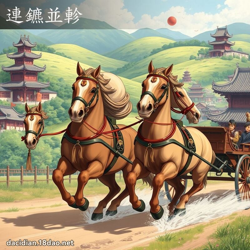 連鑣並軫 - 國語大辭典配圖