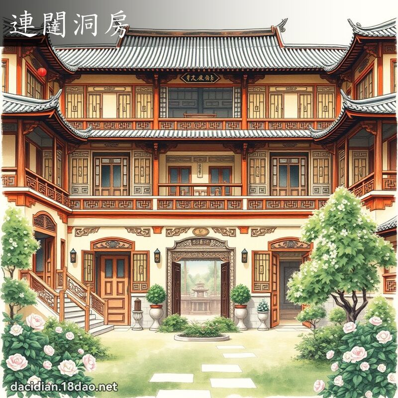 连闥洞房 - 国语大辞典配图