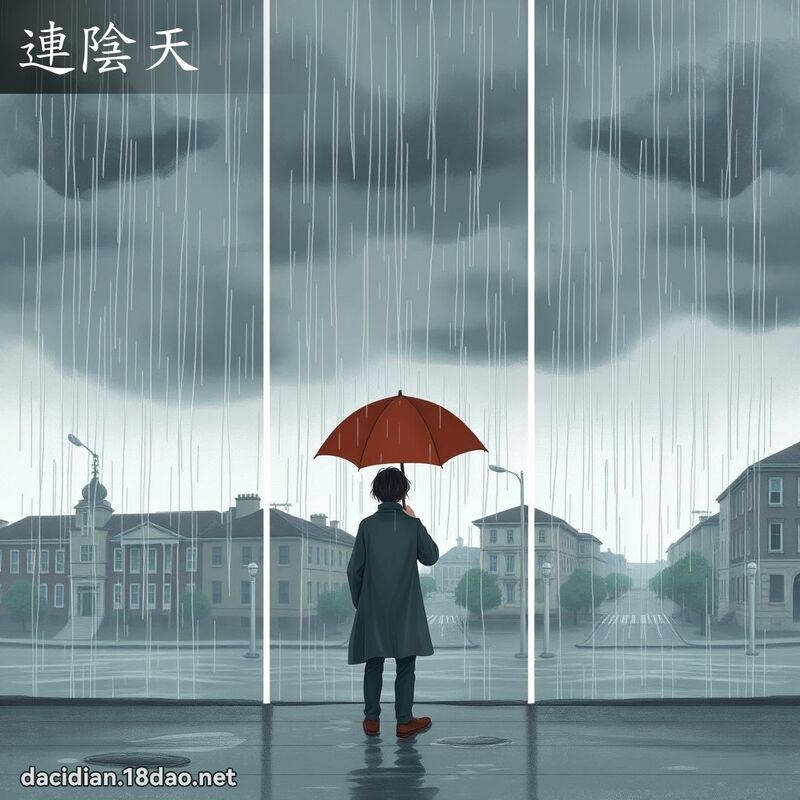 連陰天 - 國語大辭典配圖