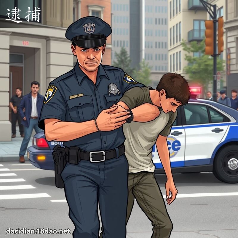 逮捕 - 國語大辭典配圖