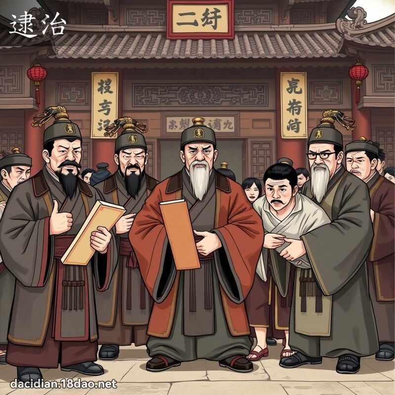 逮治 - 國語大辭典配圖
