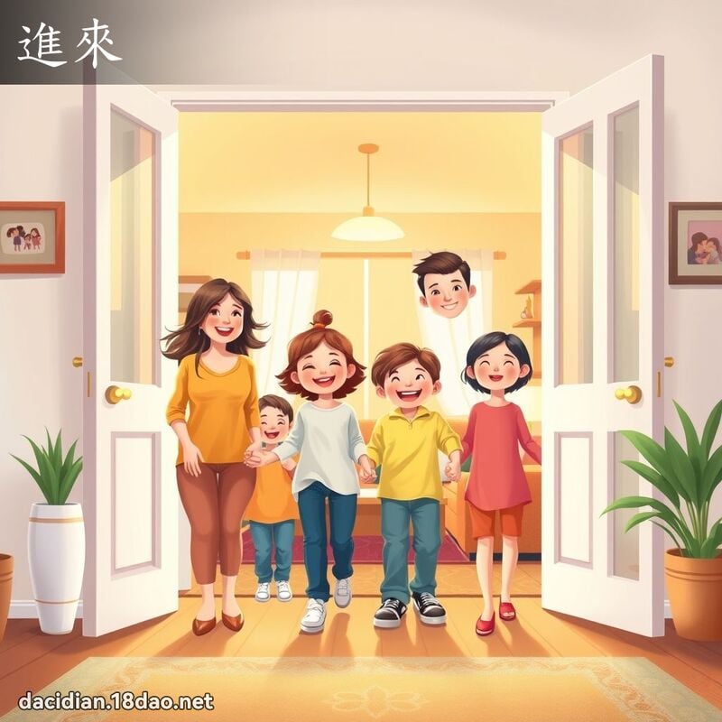 進來 - 國語大辭典配圖