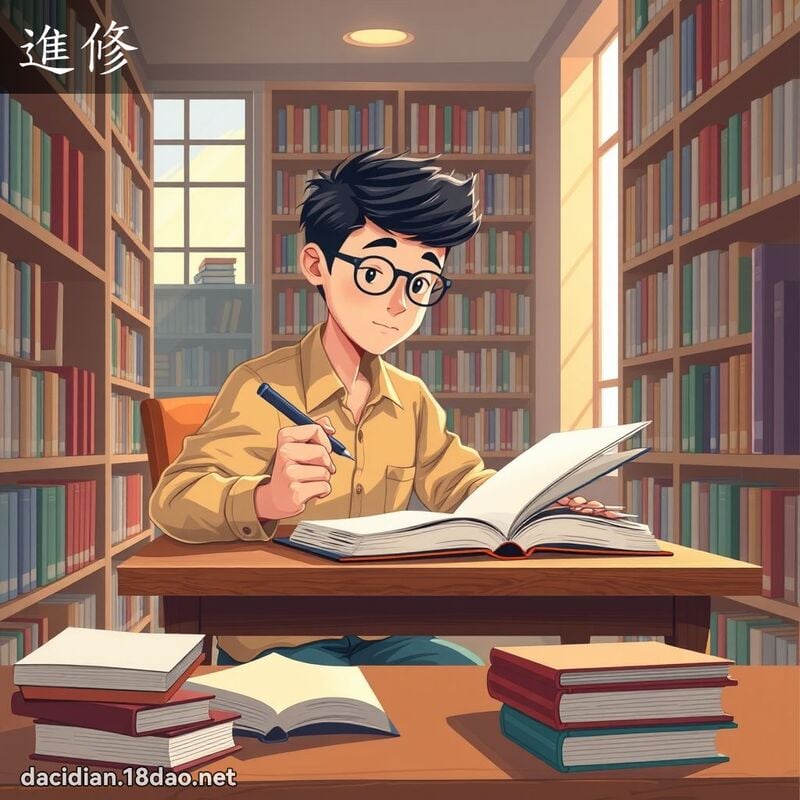 進修 - 國語大辭典配圖