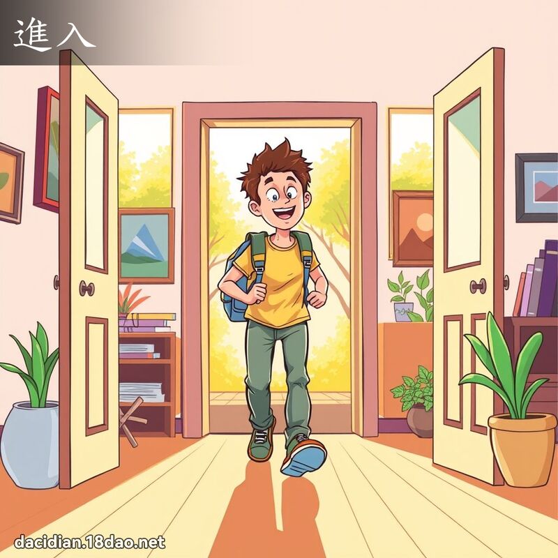 进入 - 国语大辞典配图